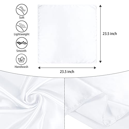 American Trends Women Silk Feeling Scarf Satin Head Scarves Square Satin Scarf Wrap Neck Scarf Lightweight Silk Like Bandana4