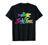 Salty Joe's Skeleton Fish Logo Surf Shop Graphic T-Shirt