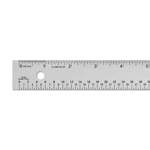 Alumicolor 18" Pica-Point Graph Ruler (4241-1) Silver