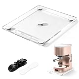 Letsteel Acrylic Sliding Tray for Coffee Maker & Kitchen Appliances-12'x14', Appliance Slider for Coffee Maker with Wheels 360° Silent Roller, Coffee Pot Slider Tray for Countertop