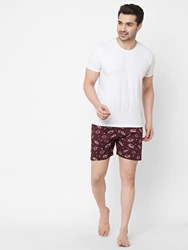 Image of Men's Cotton Printed Boxer Shorts (Men-Rocket)