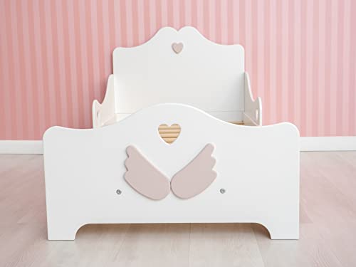 Woodandhearts Angel Bed With Slats Nursery Bed Girls Bedroom Furniture Toddler Bed By Woodandhearts #TOP6