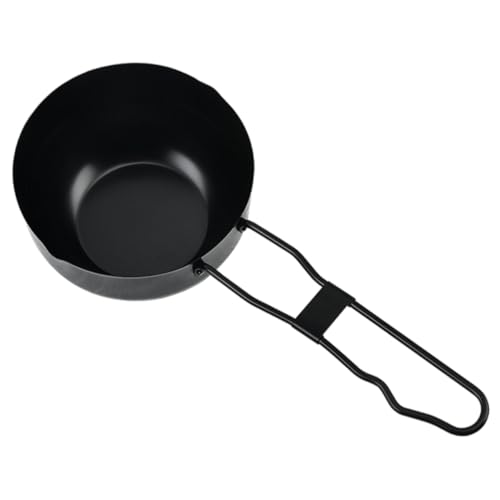 Alipis Mini Pentola in Ferro Per Stufato 11 7 Cm Per Cucinare All'aperto Picnic Pentole Utensili Da Cucina in Ferro