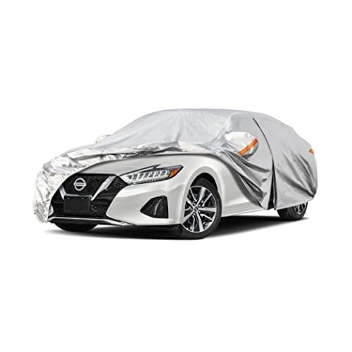 Kayme 6 Layers Sedan Car Cover Custom Fit Nissan Maxima (1988-2022) Waterproof All Weather for Automobiles, Full Exterior Covers Sun Rain UV Protectio