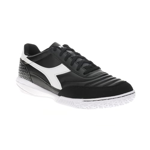 Diadora Mens Calcetto Gr Lt Indoor Soccer Cleats - Black, White - Size 11.5 M