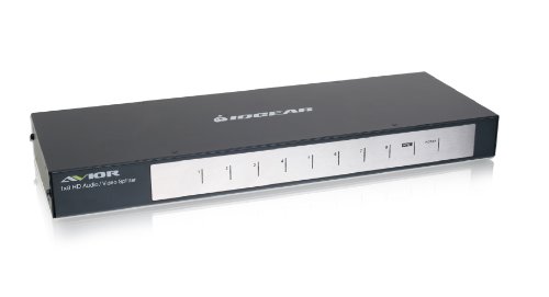 IOGEAR 8-Port HD Audio/Video Splitter (GHSP8118)