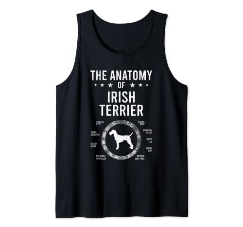 Anatomía de Irish Terrier Dog Lover Camiseta sin Mangas