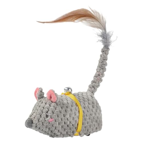 動くマウスの猫のおもちゃ、ガラガラの猫のおもちゃマウス, Cat Electric Interactive Smart Mice Toy, 子猫の退屈なエクササイザー、充電式エクササイズゲーム、すべての子猫の品種の動きが活性化された