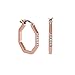 Produktbild DKNY NYC Geometric Pave Hoop (Rosegold) mit Swarowski-Steinen