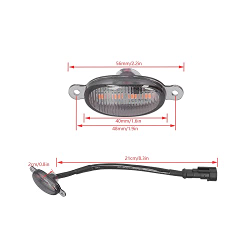 Aramox Universal Led Front Grille Lights Amber Lighting For Raptor Style Auto Grid Decorative Led For Car Pickup Truck Suv Off‑Road #TOP1
