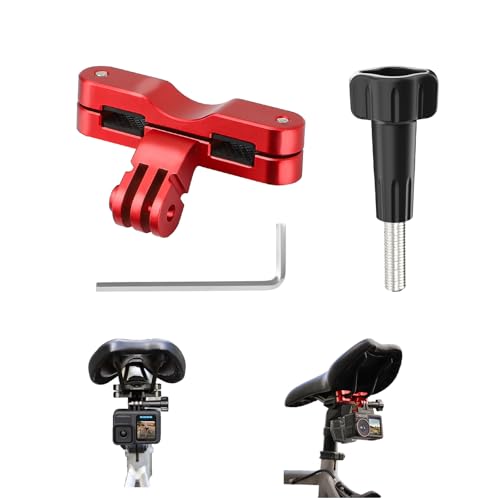 Supporto per sedile bici per fotocamera azione supporto per Gopro sella per DJI Osmo Action per Insta360 Pro Accessori rosso