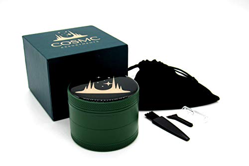 COSMC #1 Best Herb Grinder | NON-STICK Waterproof Nano Ceramic Coating | Large