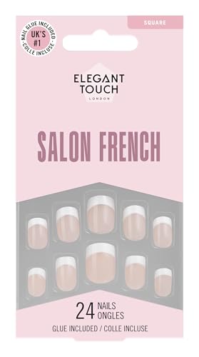 Ongles French Elegant Touch effet naturel couleur rosée 126 pièces S