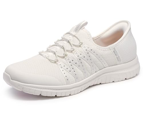Skechers Virtue Damen-Slip-Ins, atemberaubende Hände frei, Cremeweiß, 40 EU – Ansicht 1