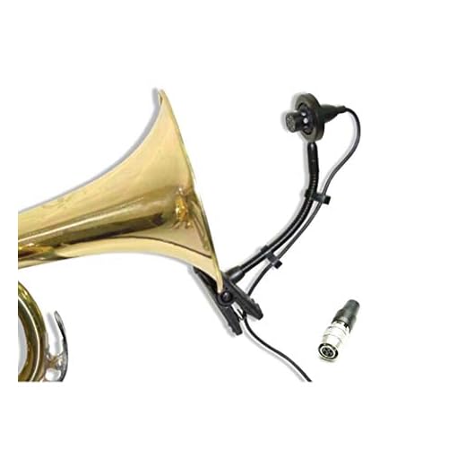 Av-jefes Pmm22-35 Clip-on Wind Instrument Microphone for Sennheiser Suitable for Horns, Trumpets, Clarinets, Drums and Saxophones