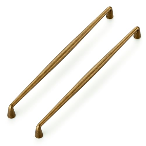 Image of Ravinte 5 Pack 10 Inch Antique Brass Kitchen Cabinet Handles Solid Zinc Alloy Cabinet Pulls Cupboard Hardware Drawer Handles