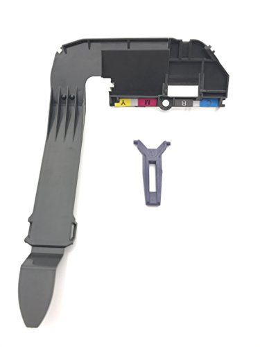 OKLILI C7769-40041 C7770-60286 C7769-60256 Lot de 5 tubes d'encre avec couvercle supérieur et système d'alimentation pour HP Designjet 500 Plus 500PS 510 510PS 800 800PS Cover