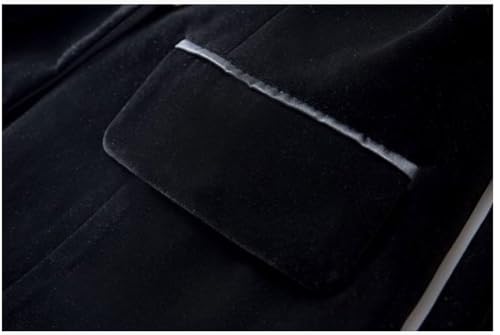 Velvet Blazer Jacket for Women Shawl Lapel Open Front Long Sleeves Suit Jacket Prom Coat Office Lady Jacket4