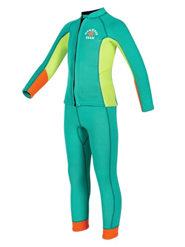 Kaerm Girls Full Wet Suit 2.5mm Neoprene Swimsuit Swim Tops Pants Set in Cold Water for Surfing Diving3