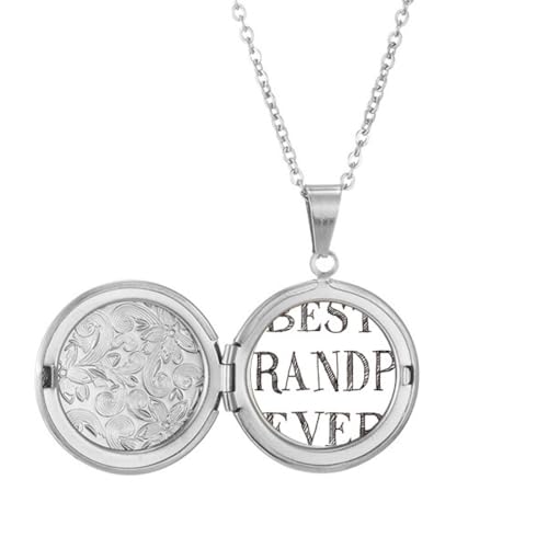 Collier médaillon cœur Best Grandpa Ever : un bijou raffiné aux finitions soignées