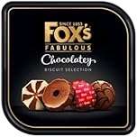 ESSENTIAL PRODUCTS Fox Fabulous Chocolatery Biscuits Selection Fox Biscuits Tin Gift Item Assortment of Milk, Dark and White Coated Fine Biscuits