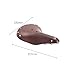 harayaa Bike Seat Cushion Retro Spring Cushion PU Leather Shock Absorber Bike Seat Cover