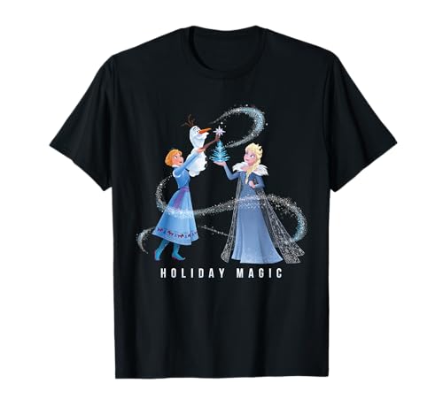 Disney Frozen Elsa Anna & Olaf Holiday Magic Camiseta