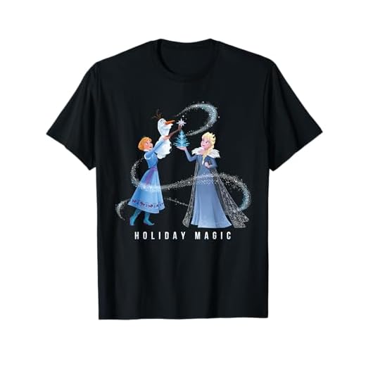 Disney Frozen Elsa Anna & Olaf Holiday Magic Camiseta
