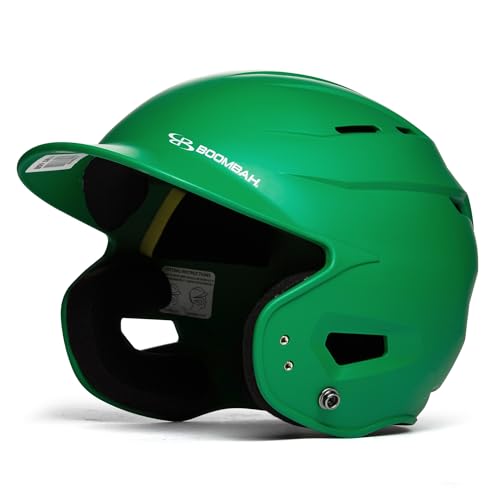 Boombah DEFCON Solid Matte Batting Helmet Sleek Profile NOSCAE Kelly Green - Size Junior 6 1/4" - 7"