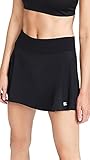 Sweaty Betty Women's Swift Workout Tennis Skort Tennis Shorts, Black, Large