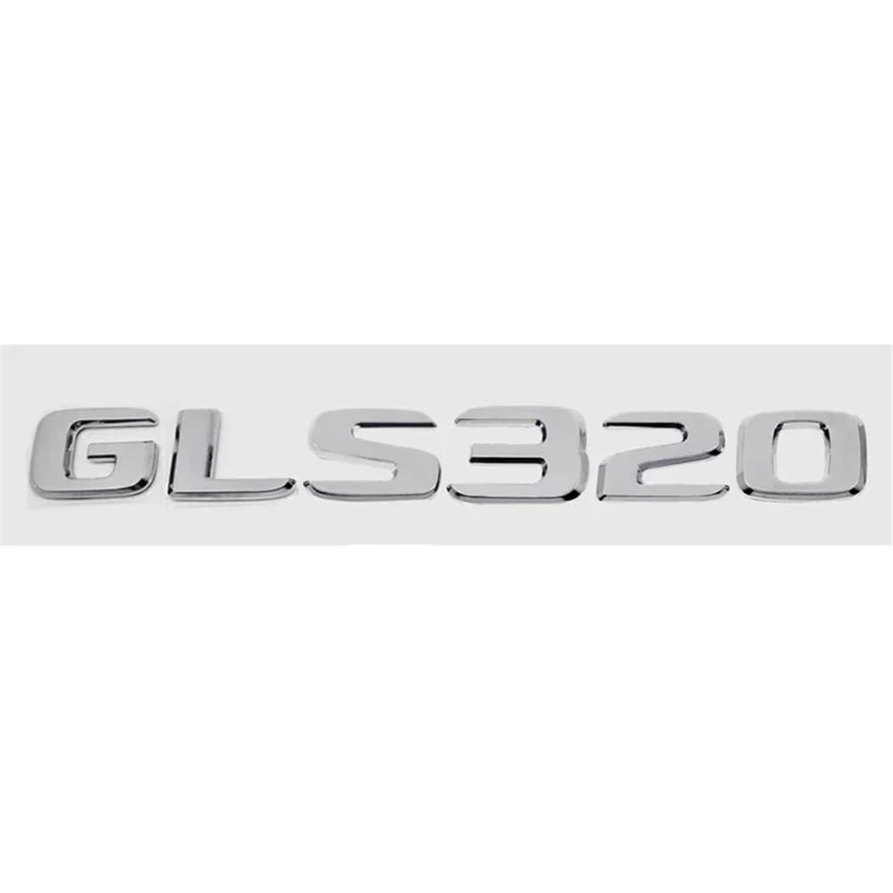 YTQMoreBNZ YYDStes Car Digital Alphabet Trunk Emblem Badge Decal Compatible With Mercedes Benz GLS200 GLS250 GLS260 GLS300 GLS320 GLS350 GLS500 GLS550 GLS600