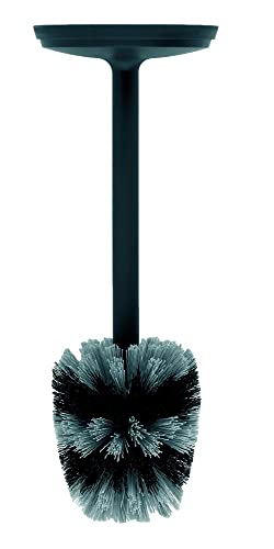 GARIAN Brabantia 370021 Stainless Steel Handled Toilet Brush - Stainless Steel Black, 10 x 20 x 40 cm