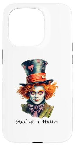 Mad Hatter Vc svc̍̃AX OtBbNA[g X}zP[X iPhone 15 Pro p