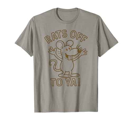 Rats Off To Ya! Funny Mouse Costume Meme Rat Novelty Graphic T-Shirt