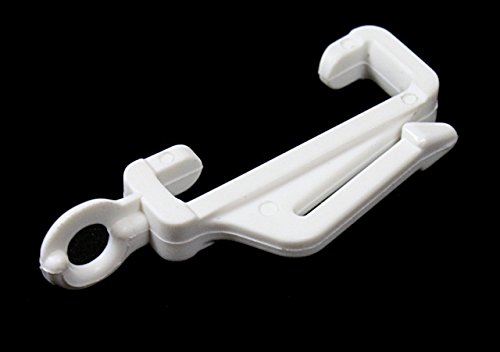ONESTOPDIY.COM 2 X CURTAIN RAIL TRACK GLIDE GLIDER HOOKS FIT WOOLWORTHS HOMEBASE (pack 30)