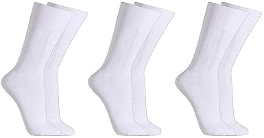 Kit C/3 Pares de Meias Sociais Microfibra – Branco Cor:Branco;Tamanho:Unico