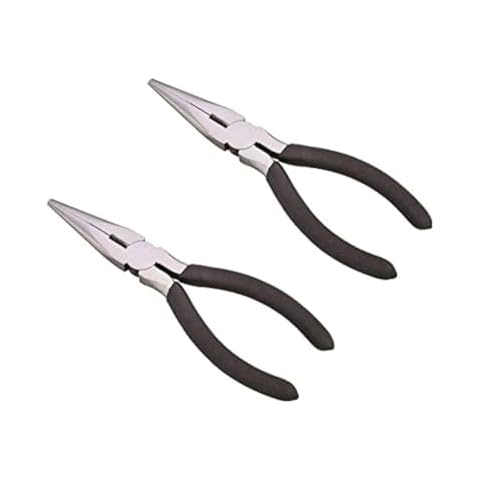Edward Tools Long Nose Pliers with Side Cutter 6” - 2 Pack Cover