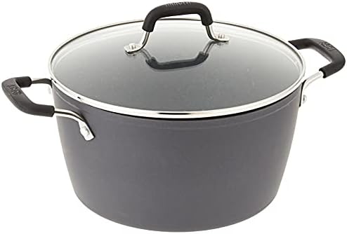 Bialetti Impact, , textured nonstick surface, oil distribution,covered 5 quart dutch oven, gray