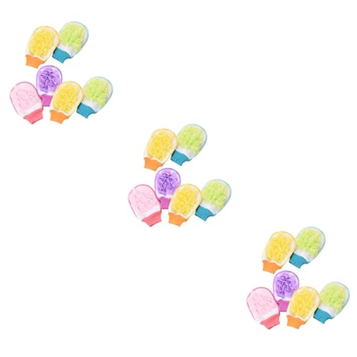 Housoutil 18 Esponjas Corporales Guantes De Baño Exfoliantes Esponja De Baño De Algodón Esponja Exfoliante Guante De Lufa Esponja De Baño Guantes De Baño Exfoliantes Removedor De