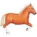1 X Tan Horse 43 Inch Huge Super Shaped Mylar Balloon