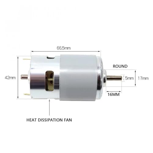 Moteur RS775 DC 12V 12000 tr/min à roulement à billes