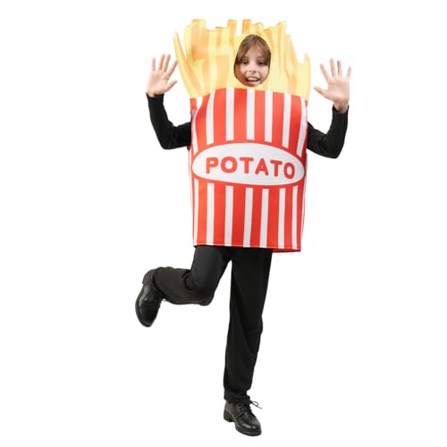 Disfraz caja de papas fritas para niños