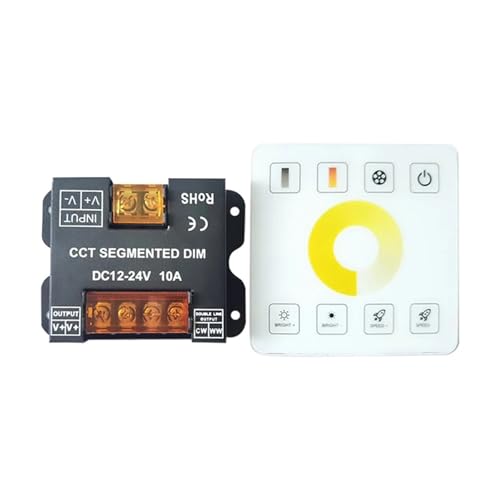 CCT LED Controller 12V 24V DC 10A Touch Dimmer Switch 86 Panel Dimmer Remote Control for 5050 2835 LED Dual Color Light Strip