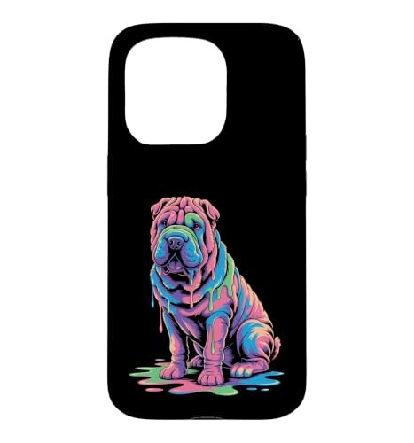 Shar Pei Art for Men Women Kids Chinese Shar Pei Case for iPhone 15 Pro