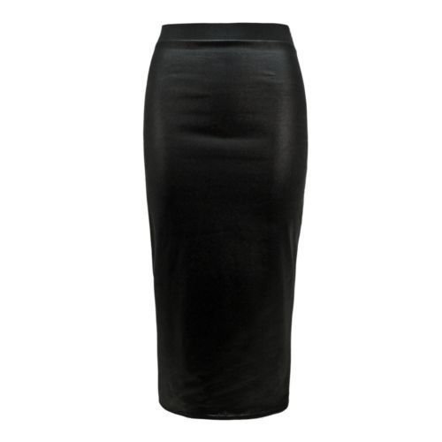 Unbranded donna effetto bagnato in ecopelle matita...