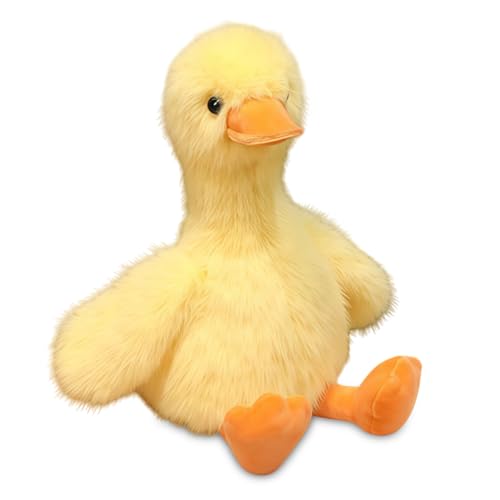MOPQMKT Cuddly Toy Duck, Duck Cuddly Toy, Ente Kuscheltier, Ente Plüschtier, Duck Plush, Plush Yellow Duck Soft Filling Animals Toy, for Playing and Cuddling, Gift for Children, Girls (33 cm, Yellow)