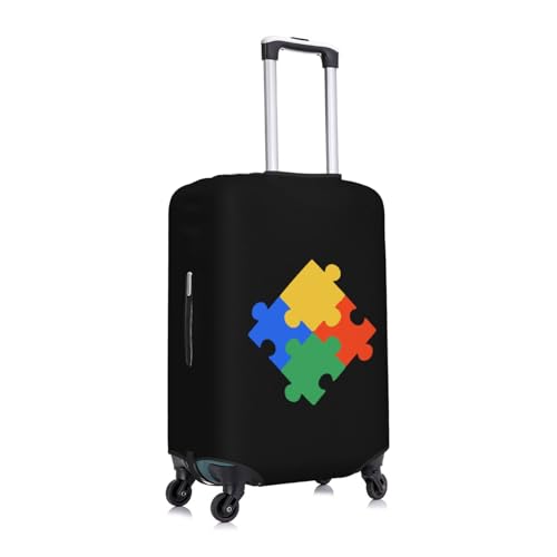 Autism Awareness Luggage Cover Multi Size Travel Luggage Protective Cover3