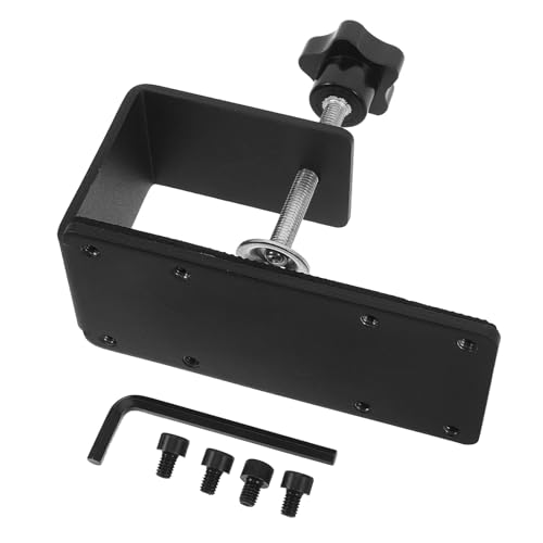 HIAKDOFT Soporte para Palanca de Cambios Secuencial Metálico Ajustable para Simulación de Carreras, Abrazadera de Mesa para Freno de Mano, Accesorio Resistente para Escritorio Gaming