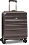 Aerolite 56x45x25cm British Airways Jet2 & easyJet Upgrade Maximum Allowance Large Lightweight 8 Wheel Carry On Hand Cabin Luggage Bag Suitcase 56x45x25 with TSA Approved Lock Charcoal Grey