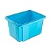 Produktbild keeeper Aufbewahrungsbox mit Dreh-/Stapelsystem, 38 x 28,5 x 20,5 cm, 15 l, Emil, Blau